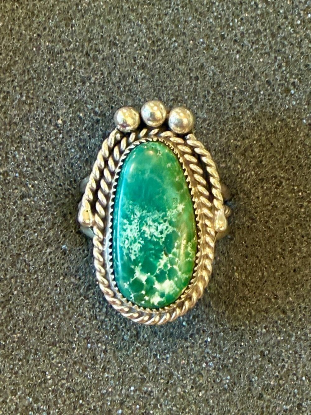 Southwestern Malachite Sterling Silver Ring